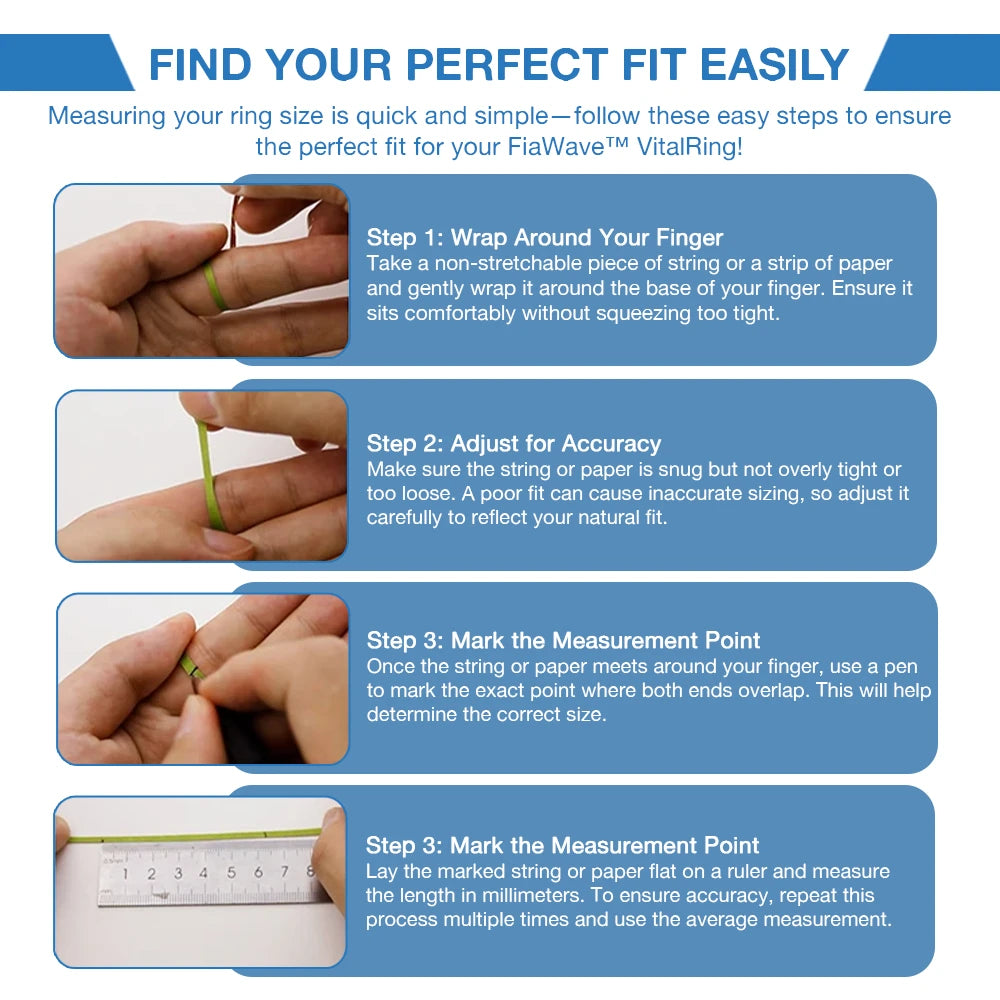 FiaWave™ VitalRing – Smart Health Tracking Ring