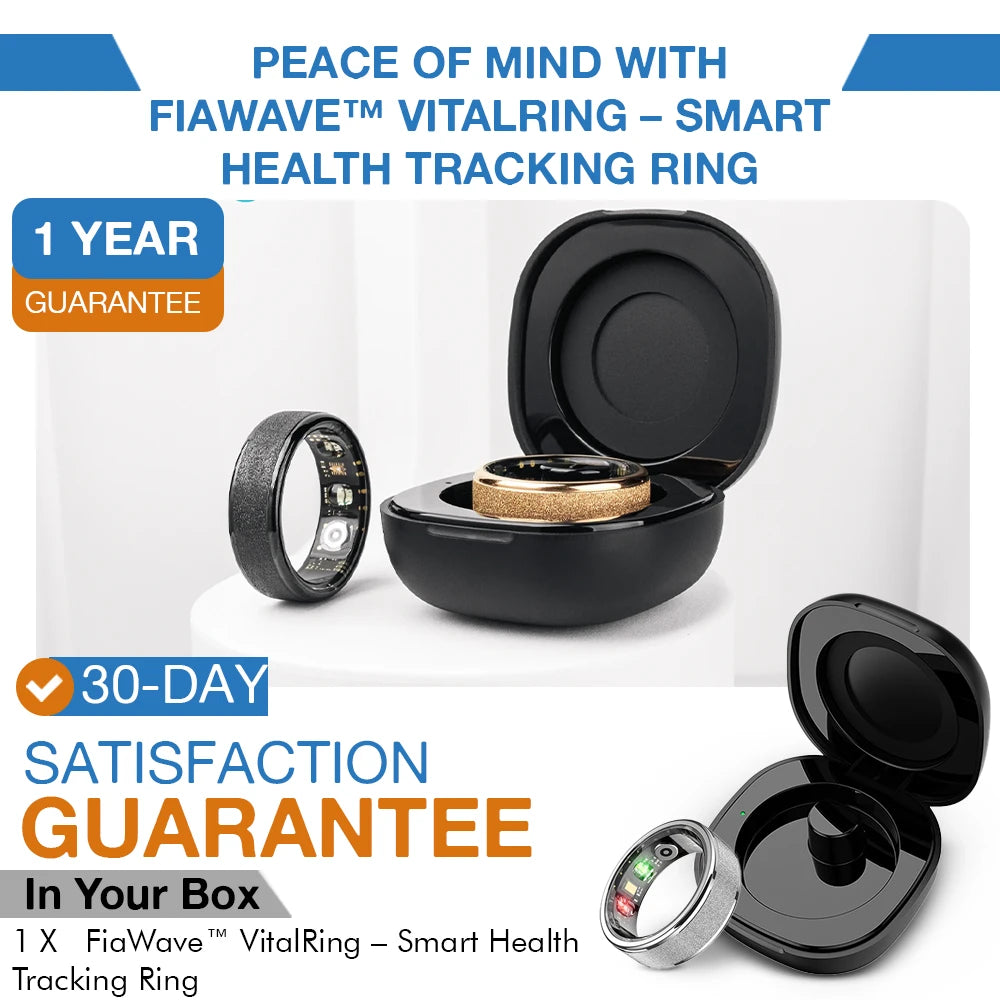 FiaWave™ VitalRing – Smart Health Tracking Ring