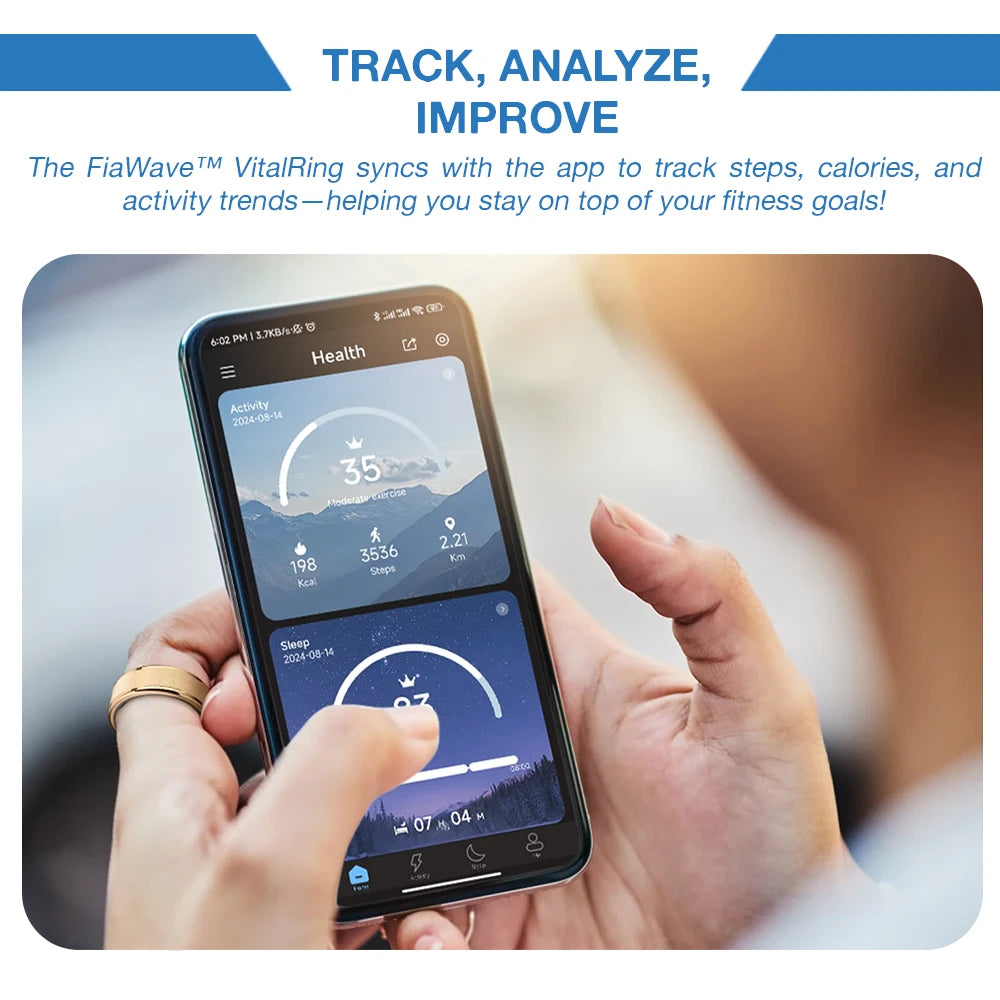 FiaWave™ VitalRing – Smart Health Tracking Ring