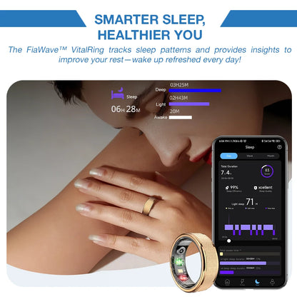 FiaWave™ VitalRing – Smart Health Tracking Ring